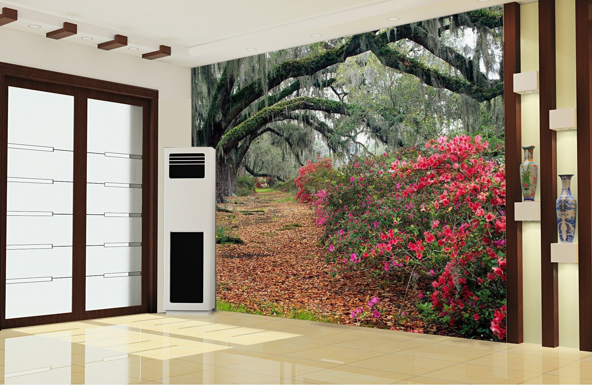 Beauty Forest Leaves Road 29 Wallpaper AJ Wallpaper 1