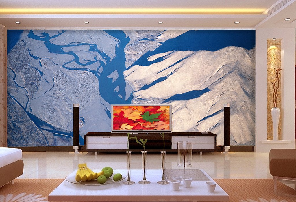 Fluvial Outwash Scenery Wallpaper AJ Wallpaper