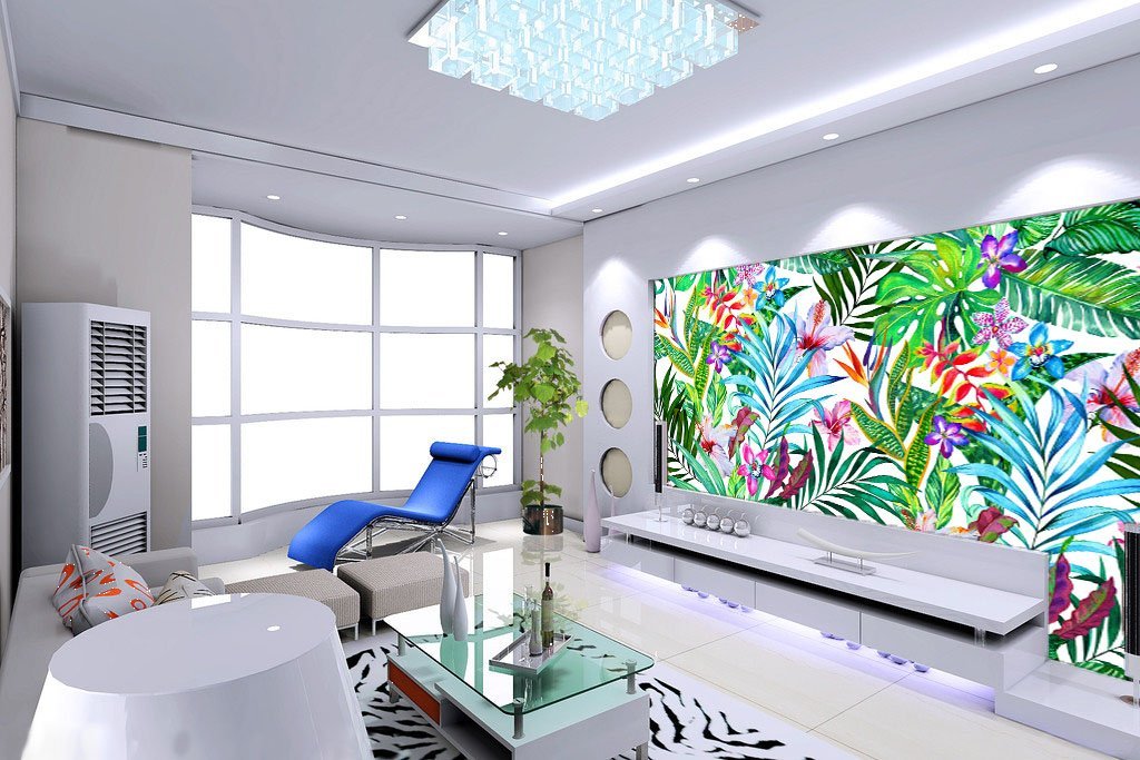 3D Green Leaf 097 Wallpaper AJ Wallpaper