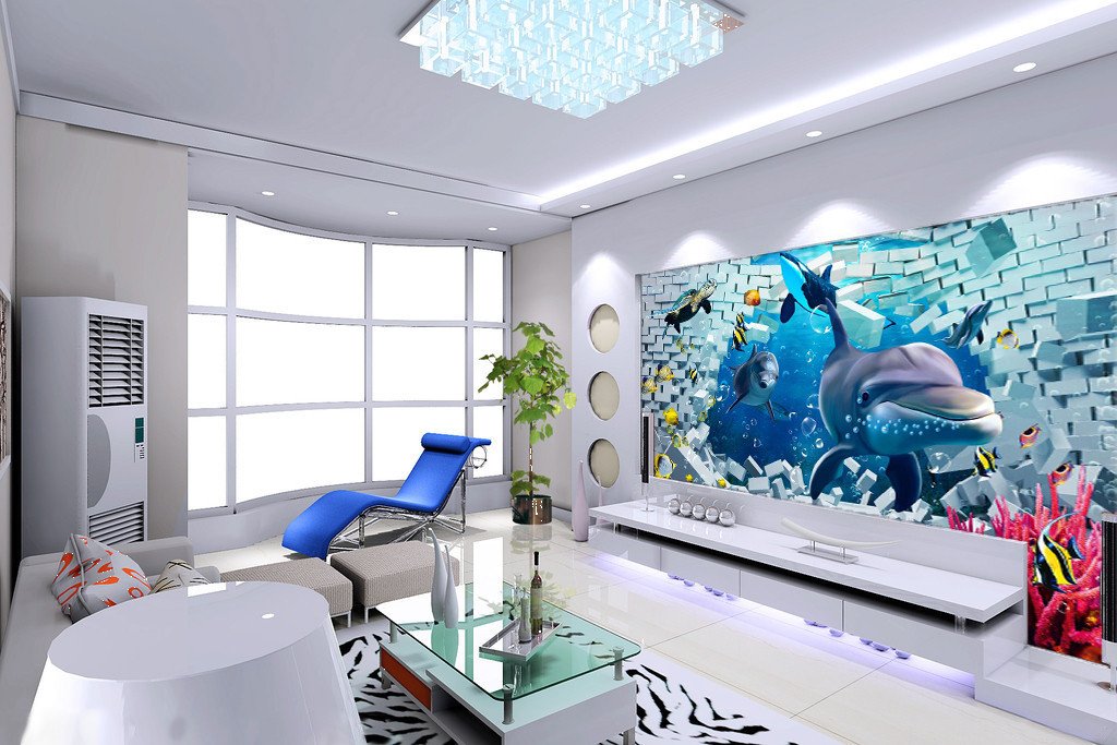 Swimming Dolphins 372 Wallpaper AJ Wallpaper 1