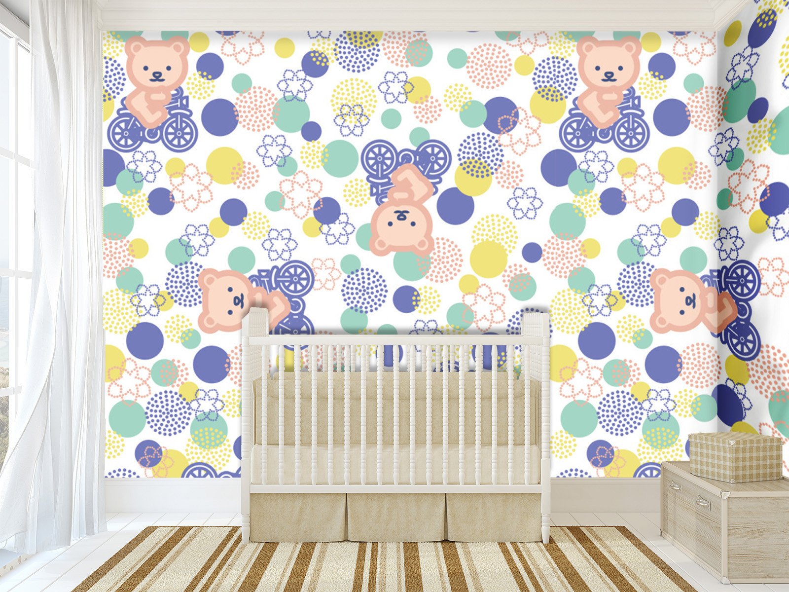 3D Lovely Bear 683 Wallpaper AJ Wallpaper