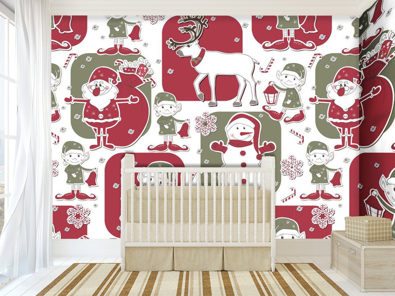 3D Christmas Deer Snowman 765 Wallpaper AJ Wallpaper