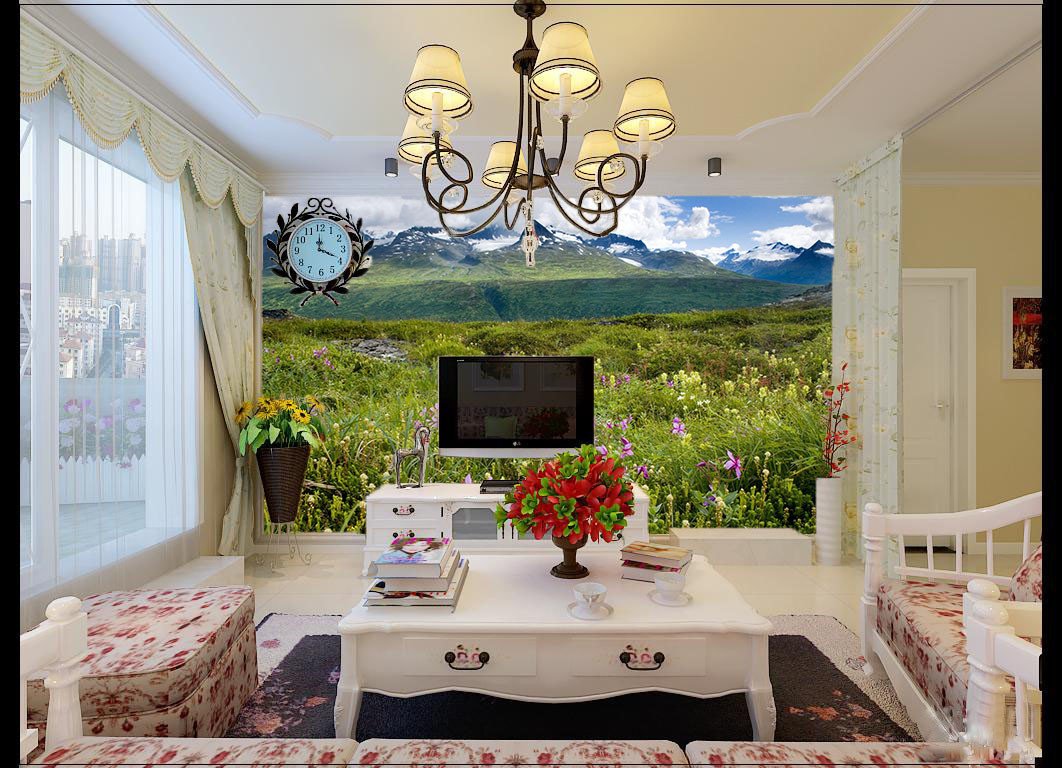 Wildflowers Field 1 Wallpaper AJ Wallpaper