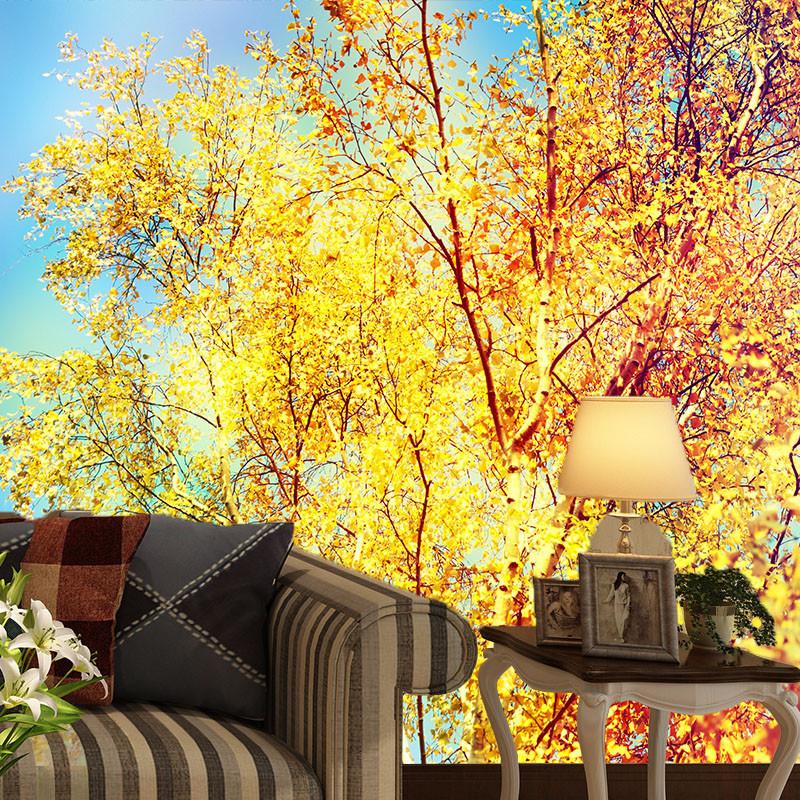 Yellow Branches Wallpaper AJ Wallpaper