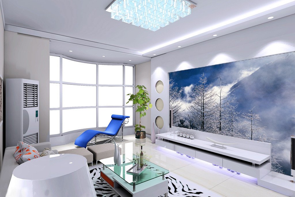 Silver Snow Trees Wallpaper AJ Wallpaper