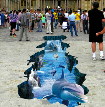 3D Cross Over 350 Floor Mural Wallpaper AJ Wallpaper 2