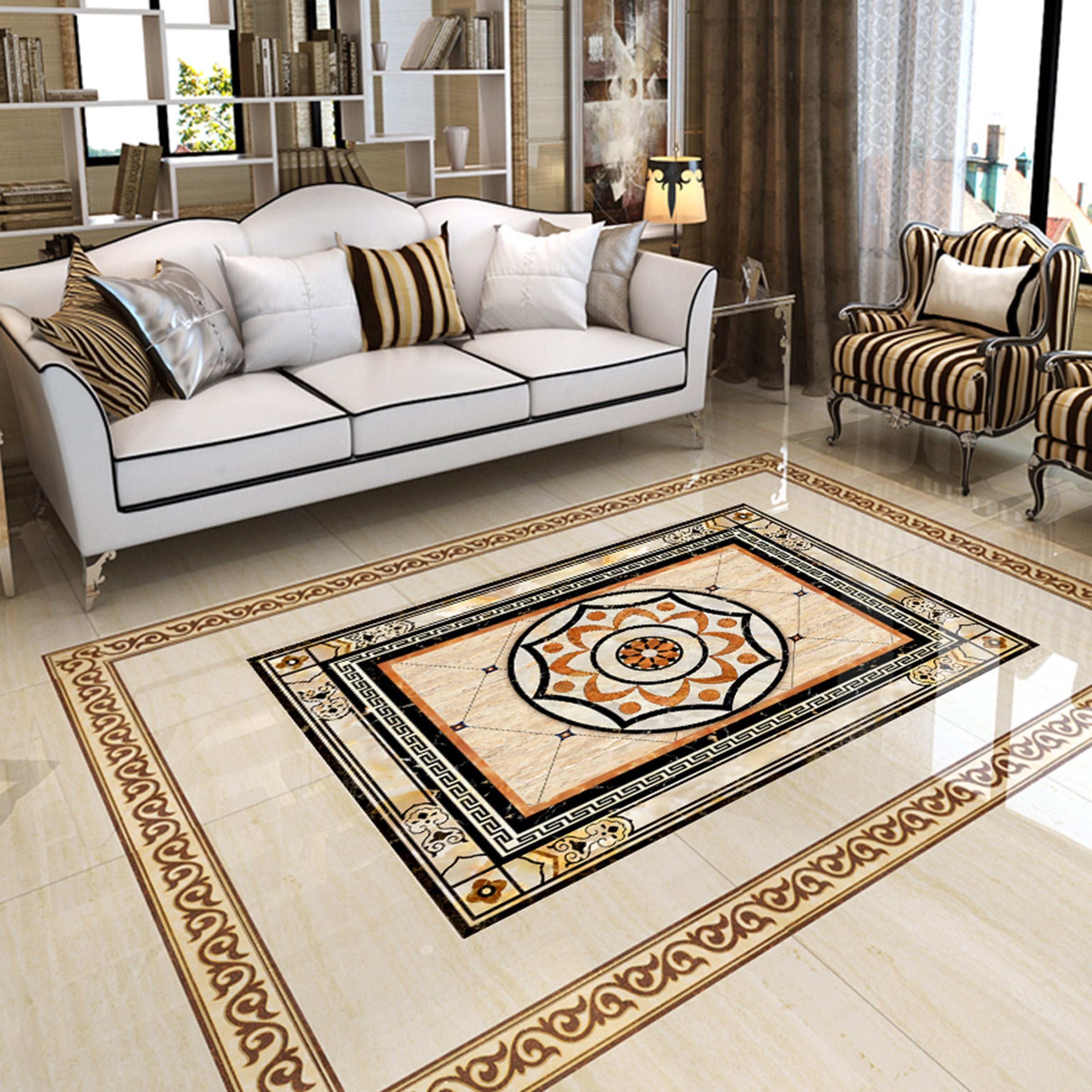 3D Marble Pattern WG723 Floor Mural Wallpaper AJ Wallpaper 2