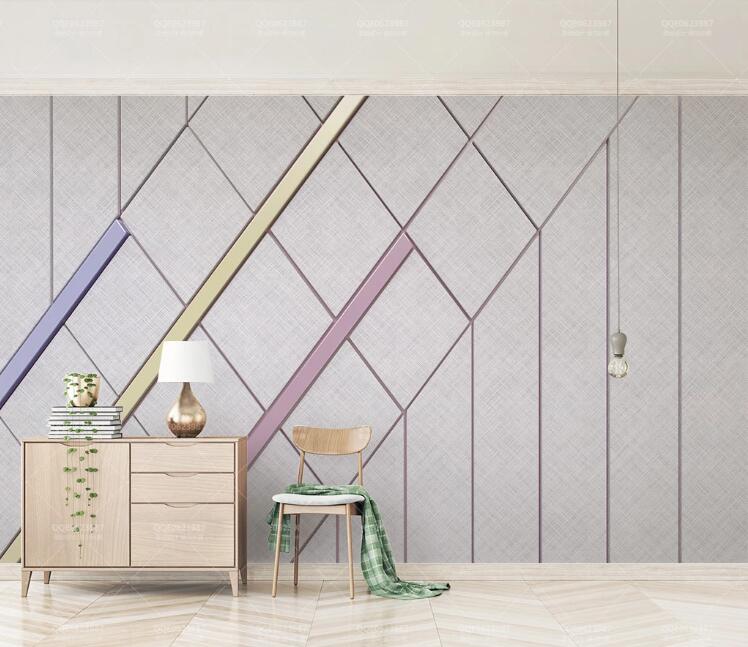 3D Simple Color WC176 Wall Murals