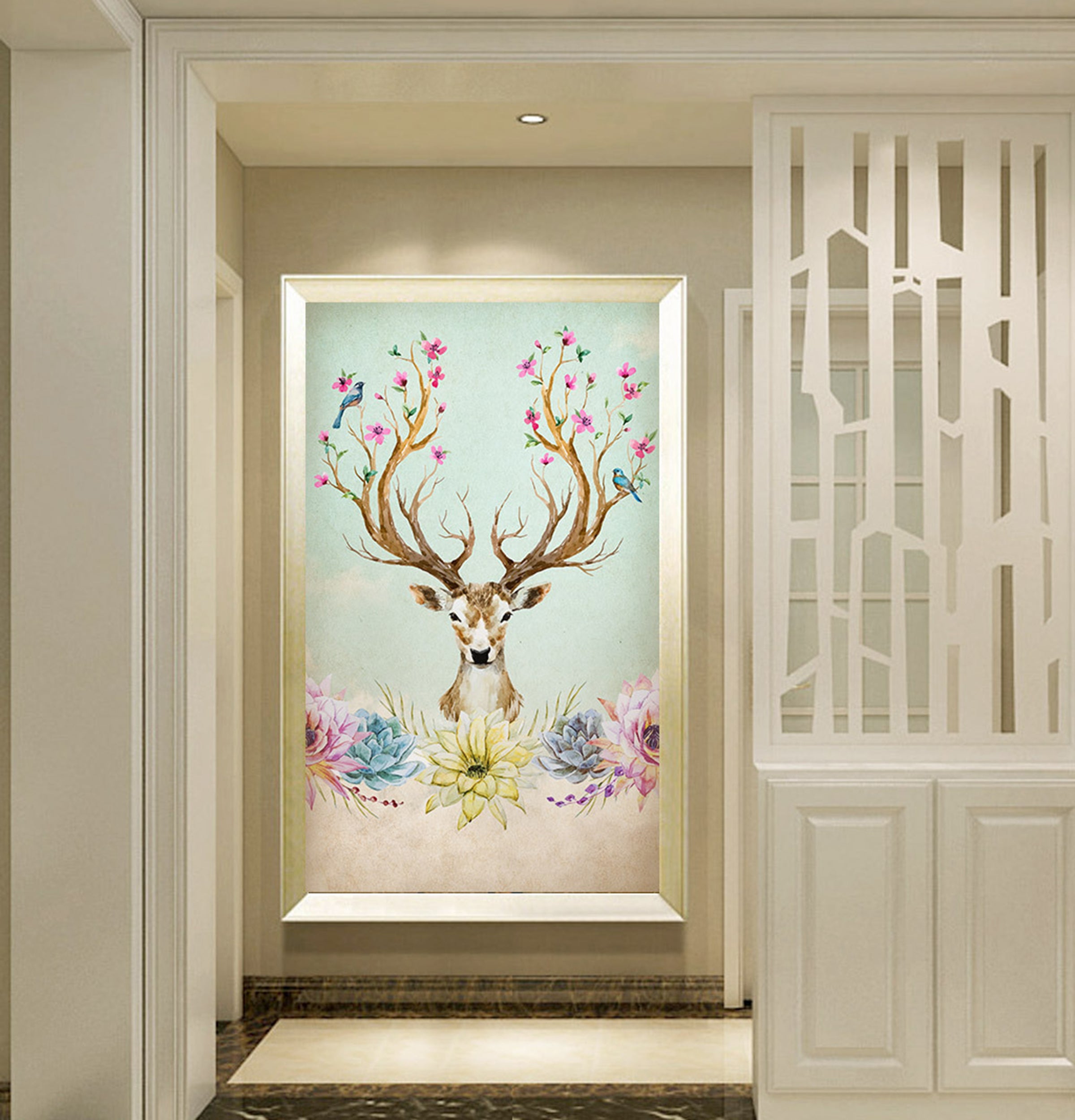 3D Elegant Deer WG016 Wall Murals
