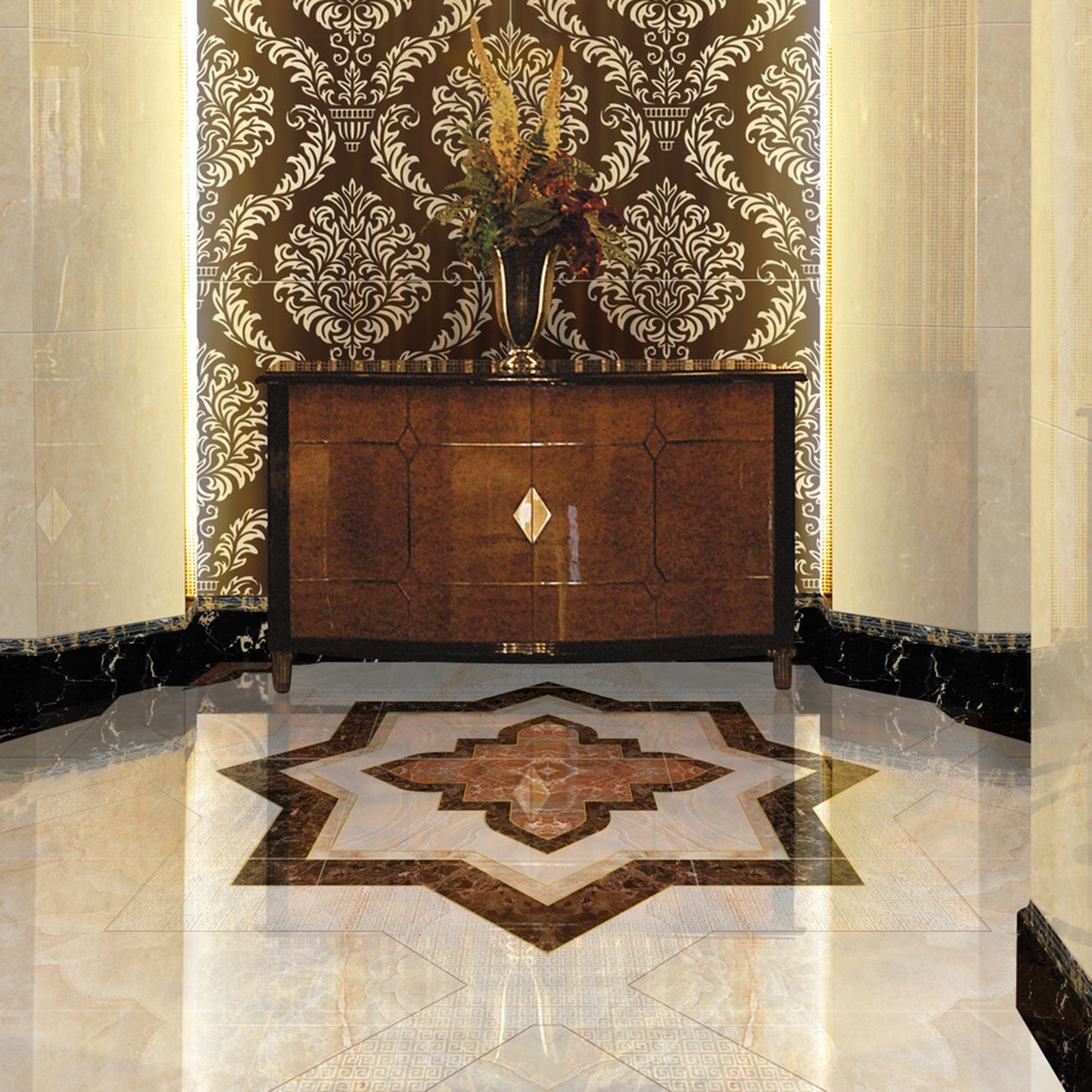 3D Polygonal Pattern WG429 Floor Mural Wallpaper AJ Wallpaper 2