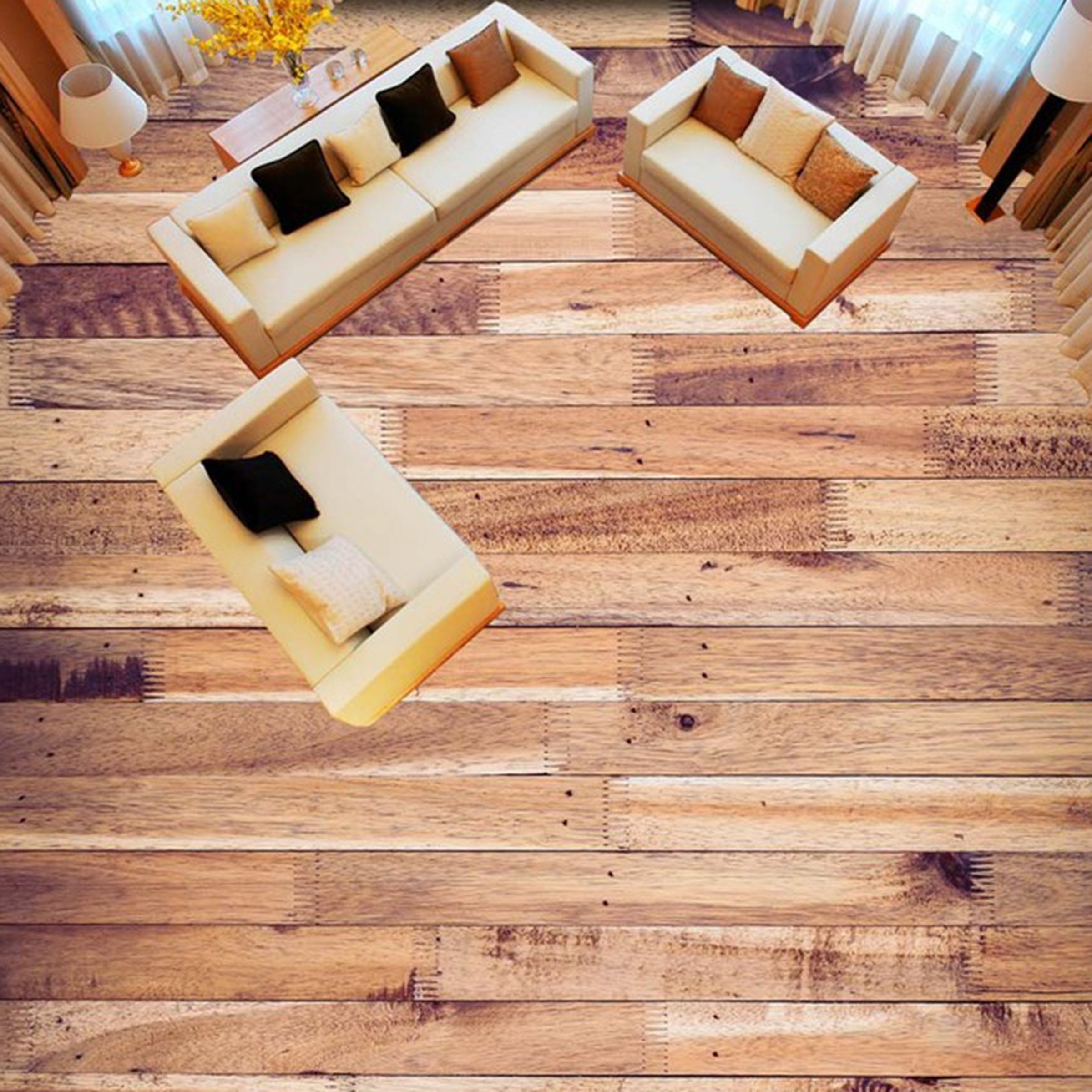 3D Log WG163 Floor Mural Wallpaper AJ Wallpaper 2