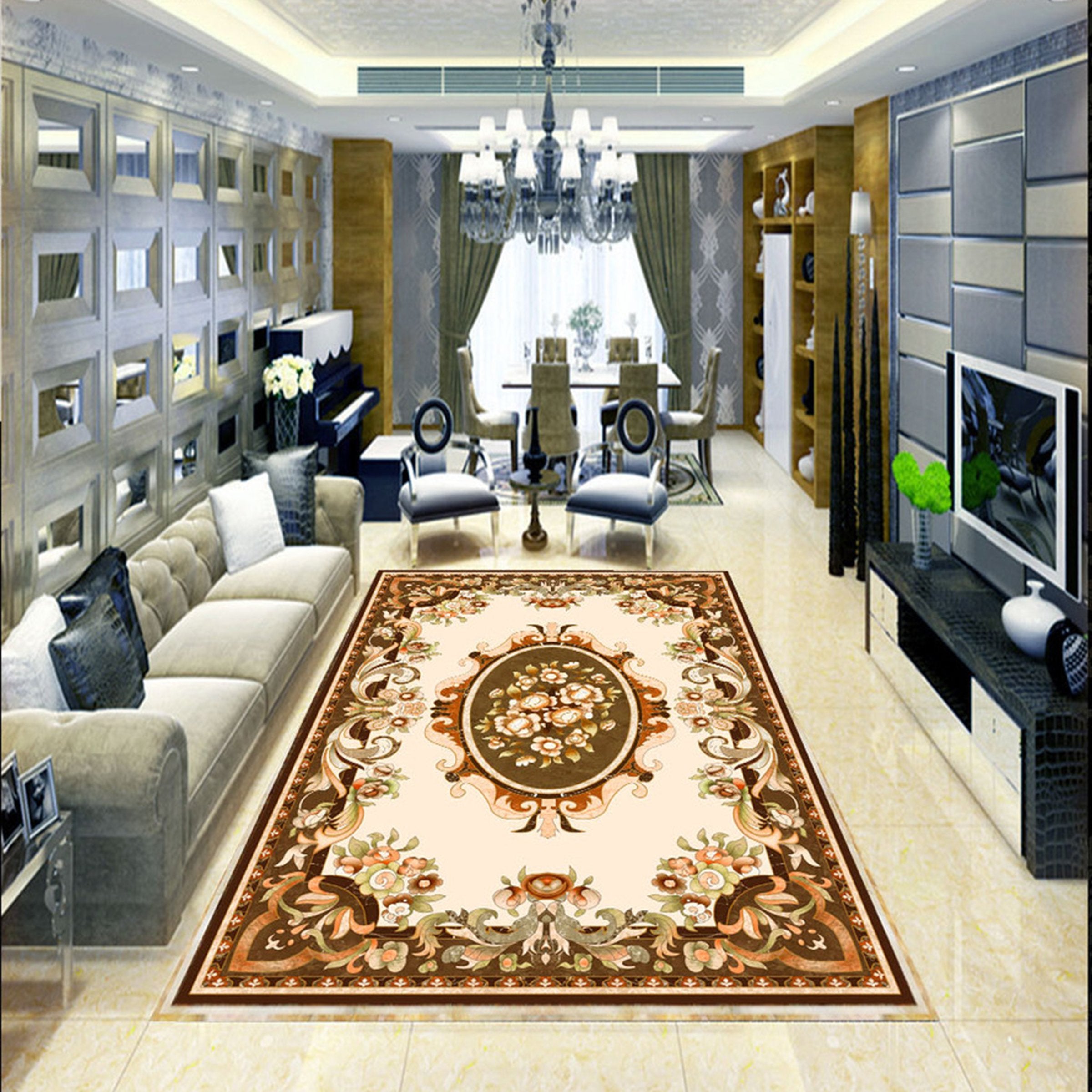 3D Religious Pattern WG189 Floor Mural Wallpaper AJ Wallpaper 2