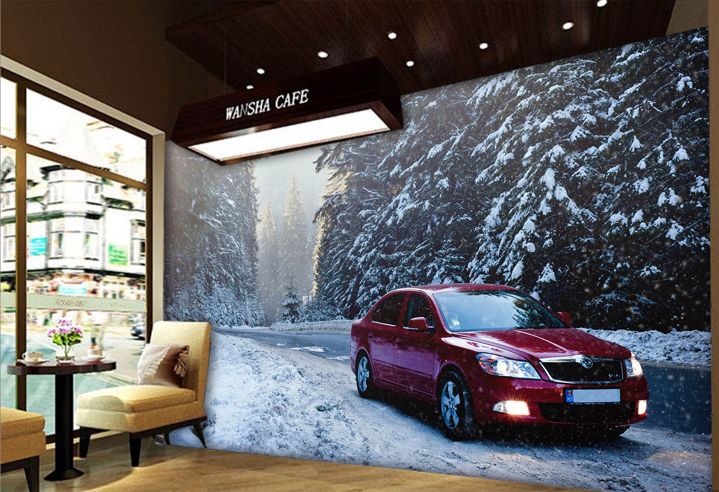 3D Auto Car Cold 103 Vehicle Wall Murals