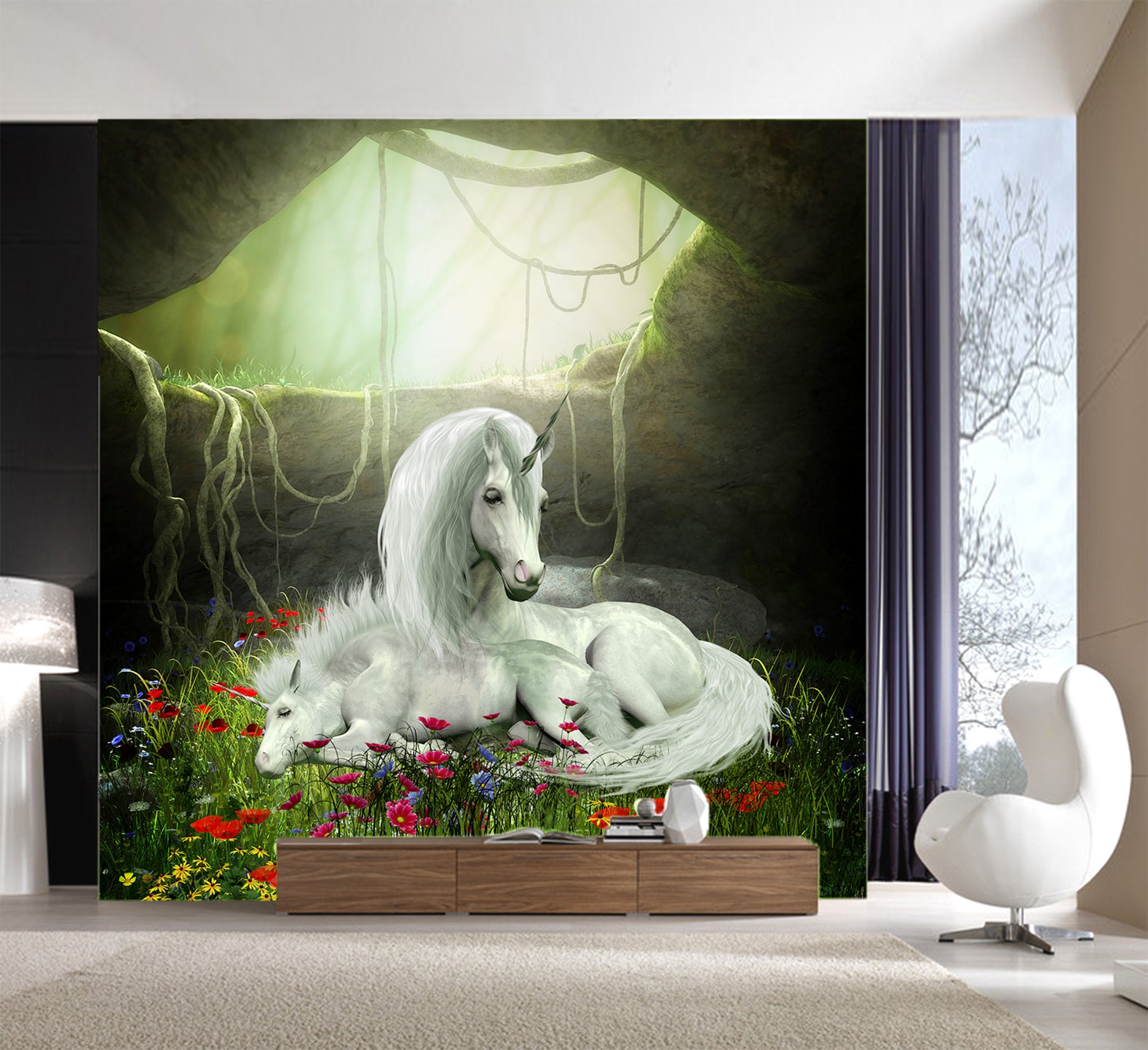 3D Prairie Horse 1614 Wall Murals