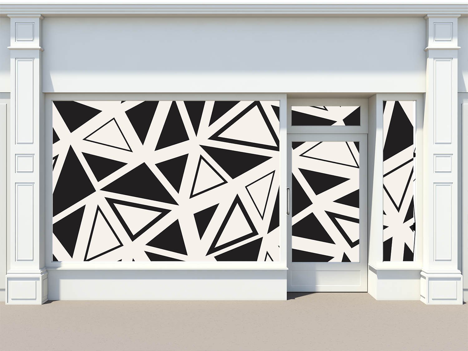 Black White Triangles Wallpaper AJ Wallpaper