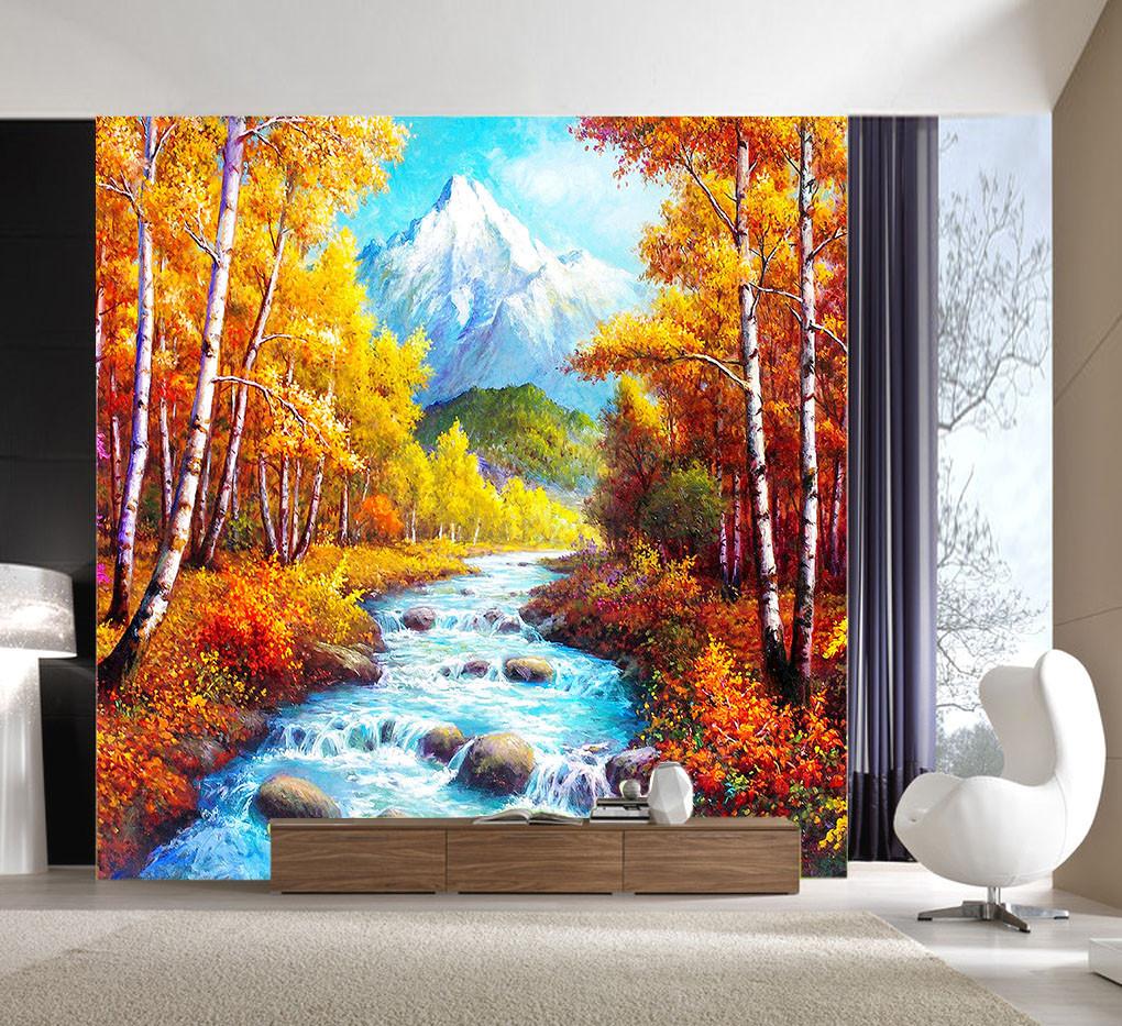 Forest Stream Stones Wallpaper AJ Wallpaper