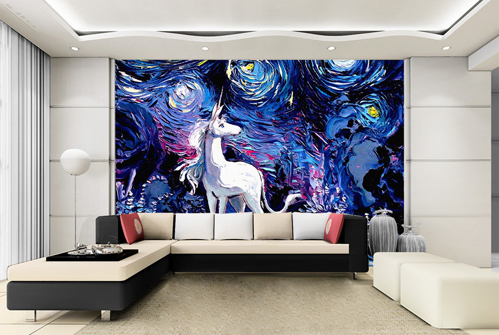 3D Painting Unicorn WG008 Wall Murals