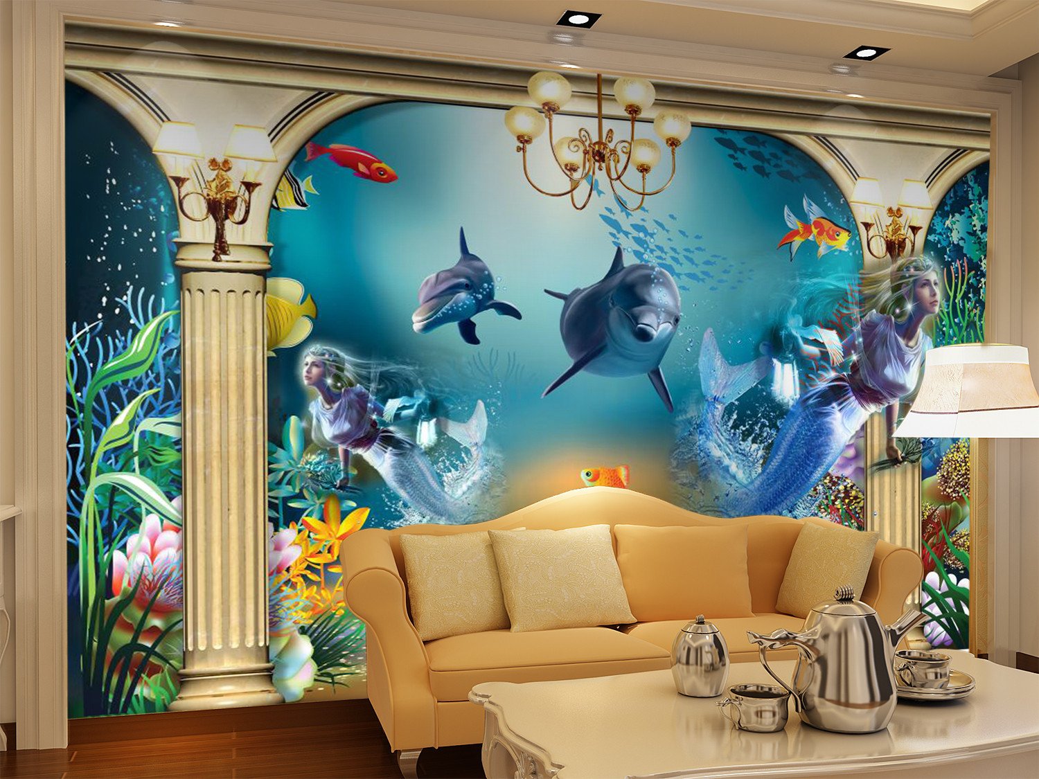 Lovely Swimming Dolphin 56 Wallpaper AJ Wallpaper 1