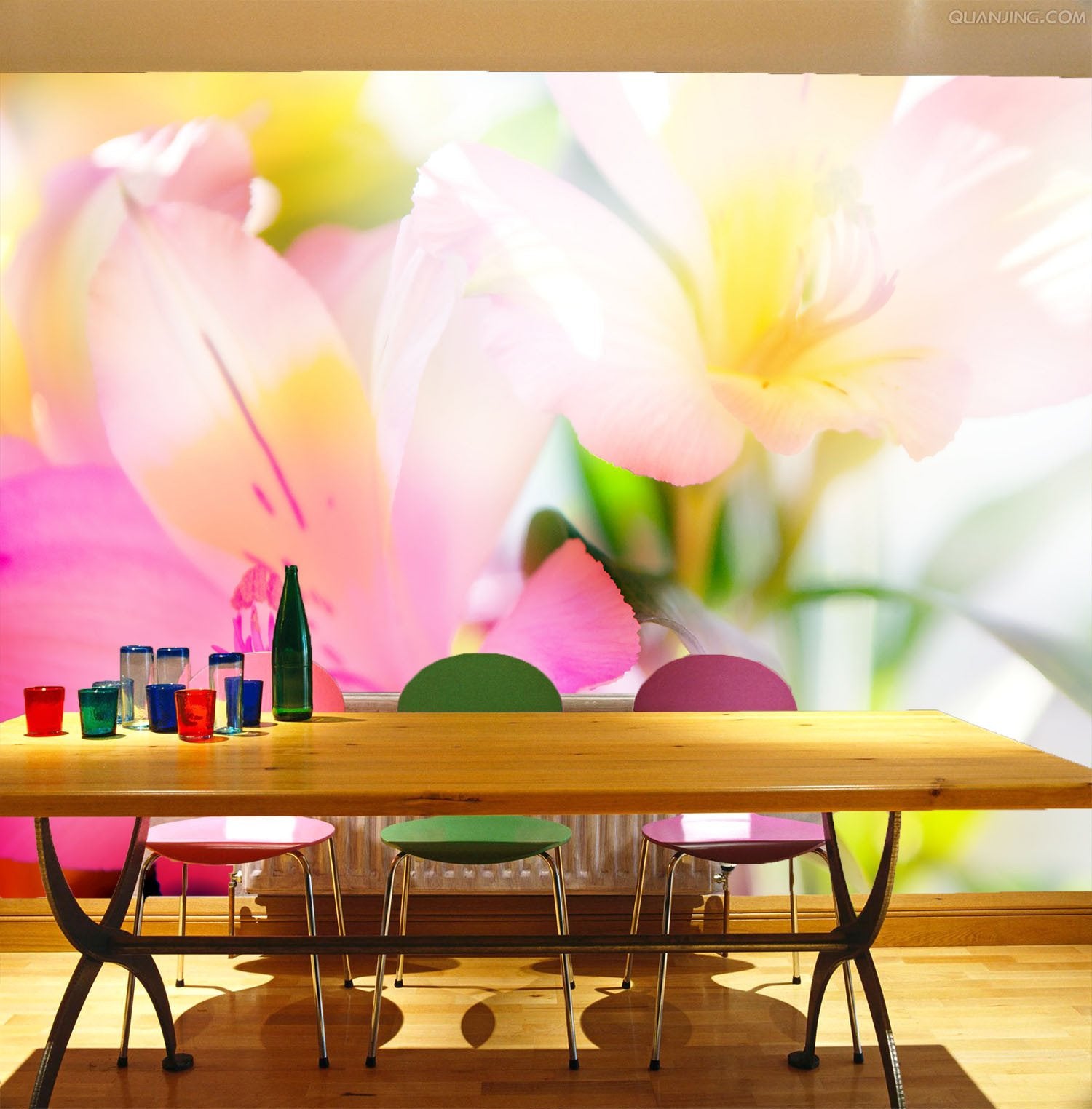 Bright Flowers Wallpaper AJ Wallpaper