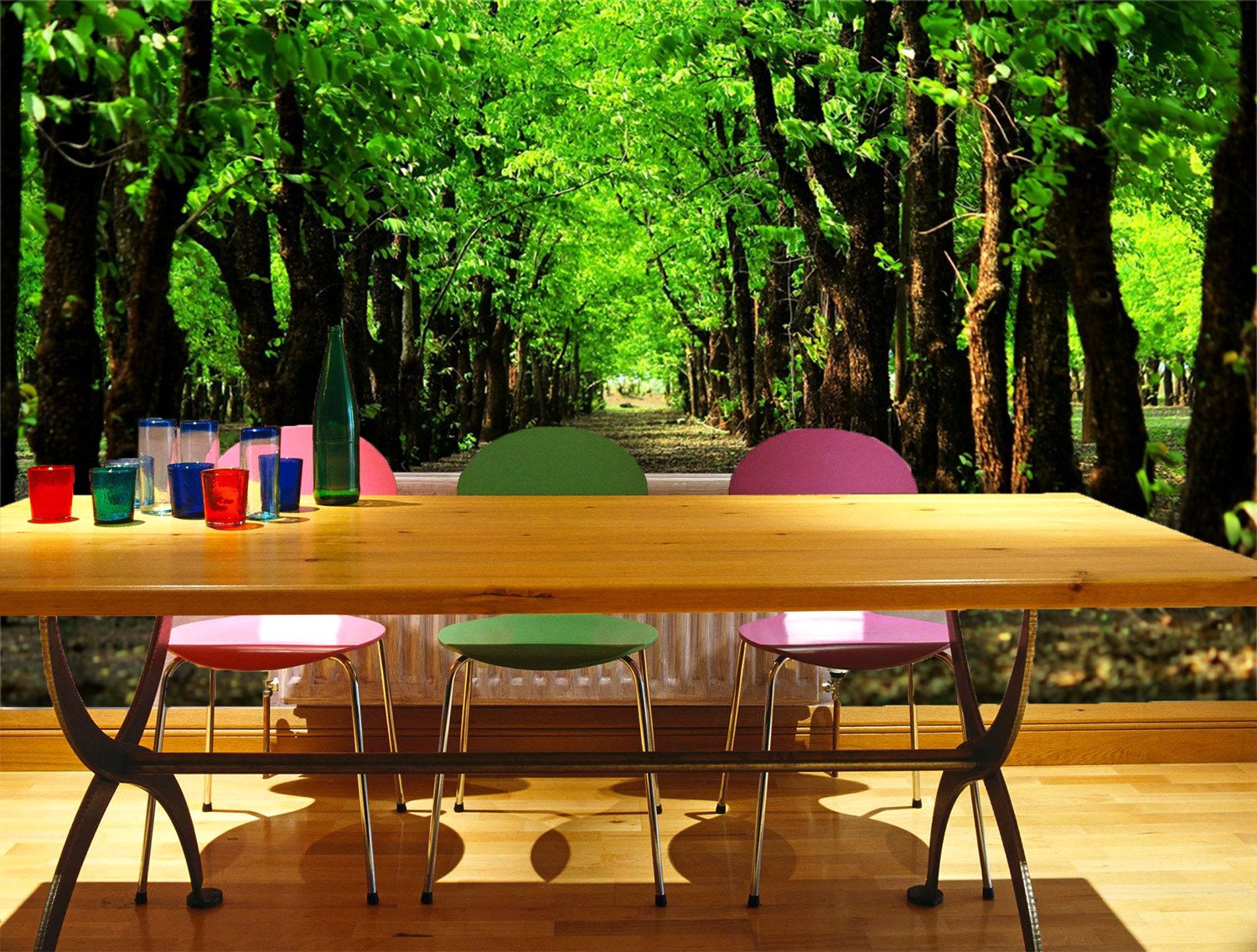 3D Green Dainty Forest 121 Wallpaper AJ Wallpaper 2