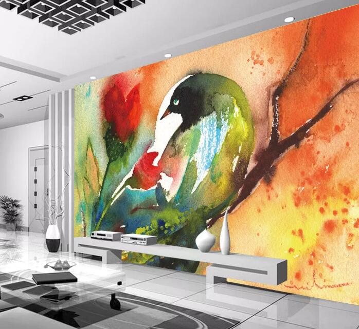 3D Abstract Bird WG1042 Wall Murals