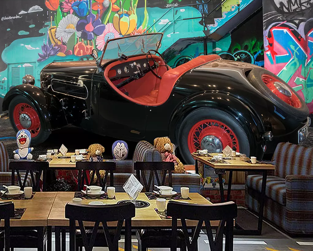 3D Classic Cars 392 Wallpaper AJ Wallpaper 2