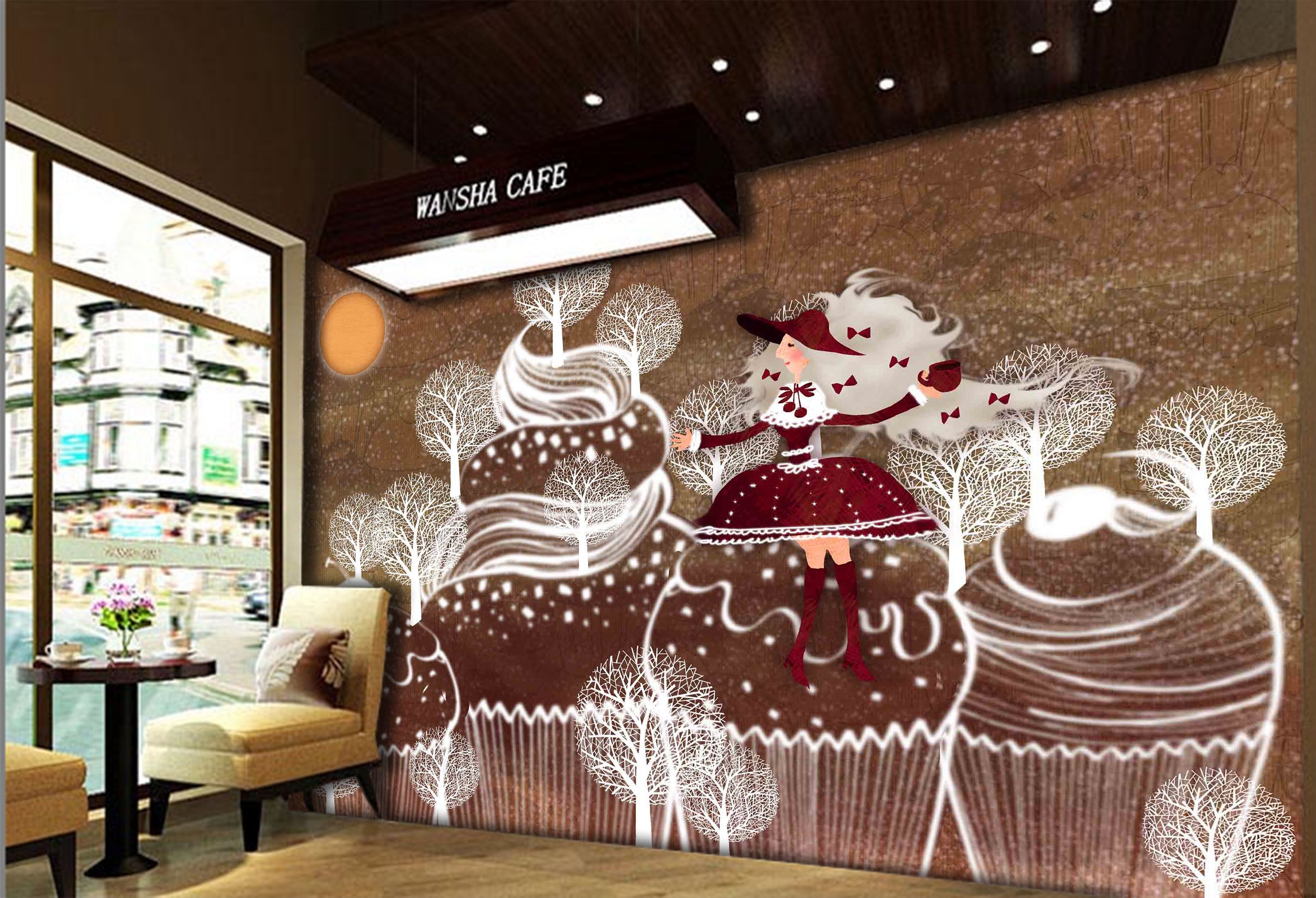 3D Freshly Baked Cake 1087 Wall Murals