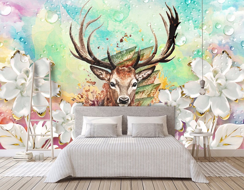 3D Elk 219 Wall Murals Wallpaper AJ Wallpaper 2
