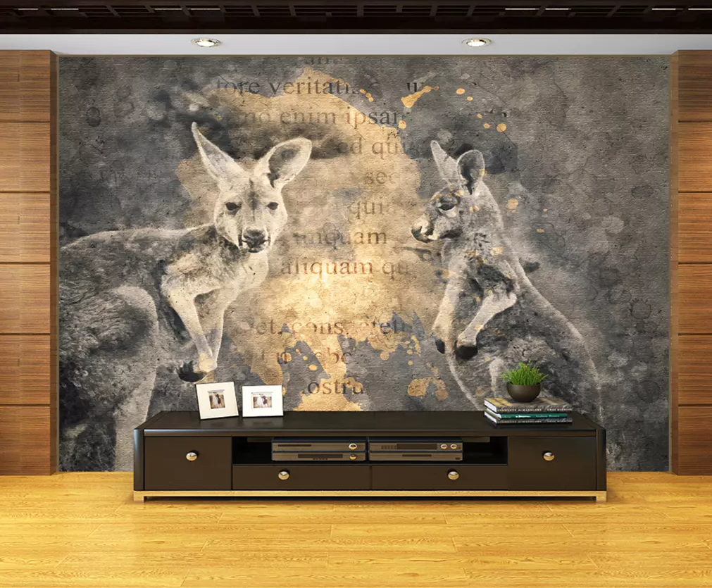 3D Letter Paper Kangaroo 261 Wallpaper AJ Wallpaper 2