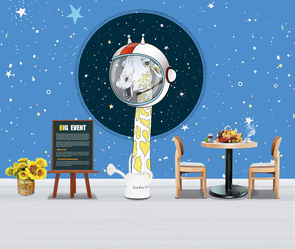 3D Star Giraffe WG406 Wall Murals