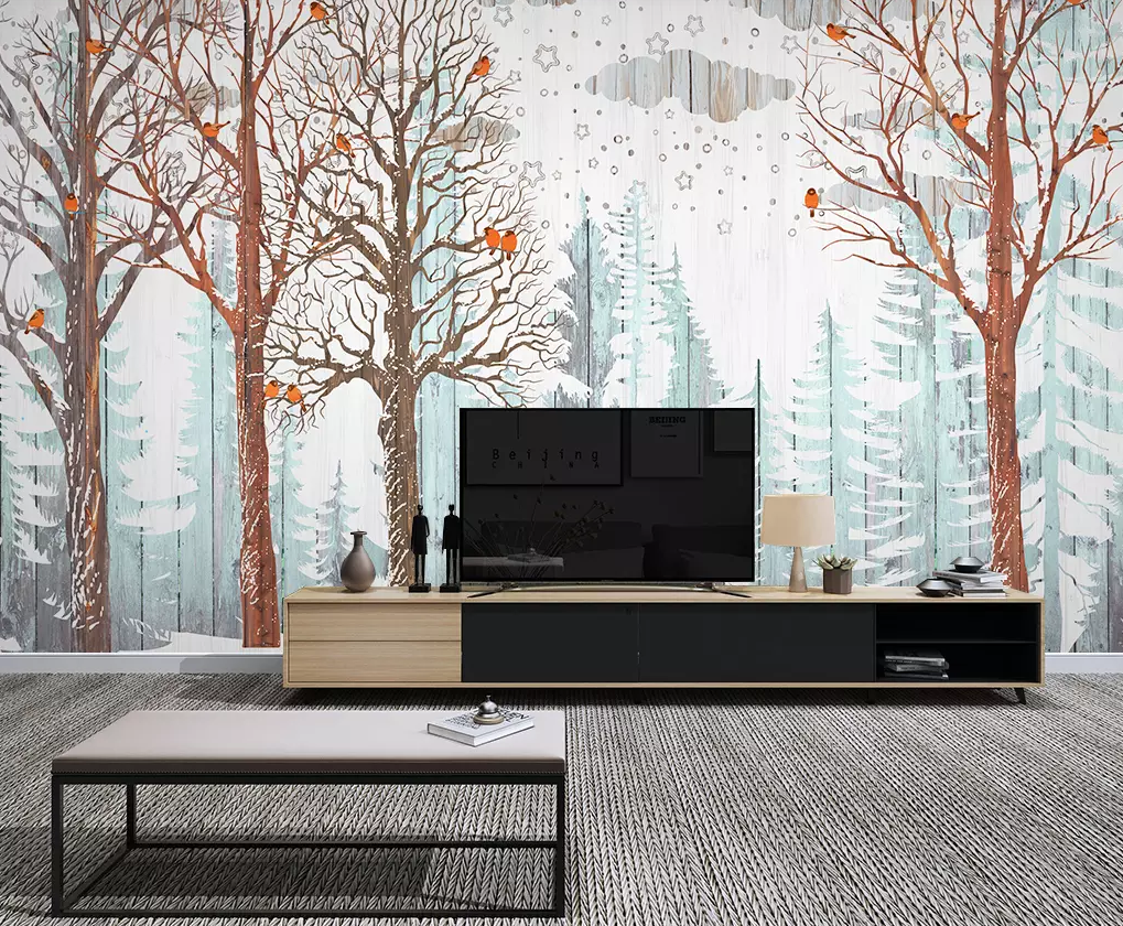 3D Oil Painting Tree 434 Wallpaper AJ Wallpaper 2