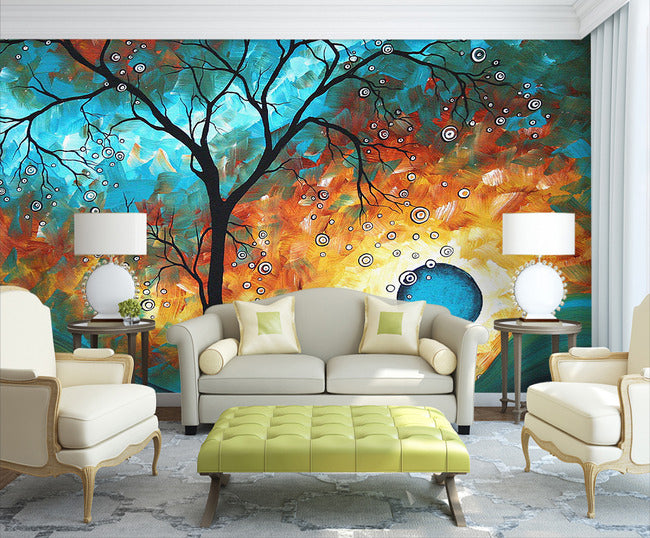 3D Tree Painting WG168 Wall Murals