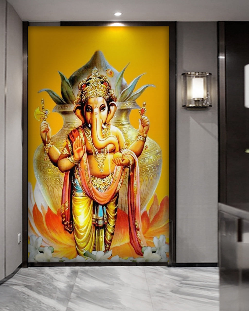 3D Crown Elephant WG174 Wall Murals