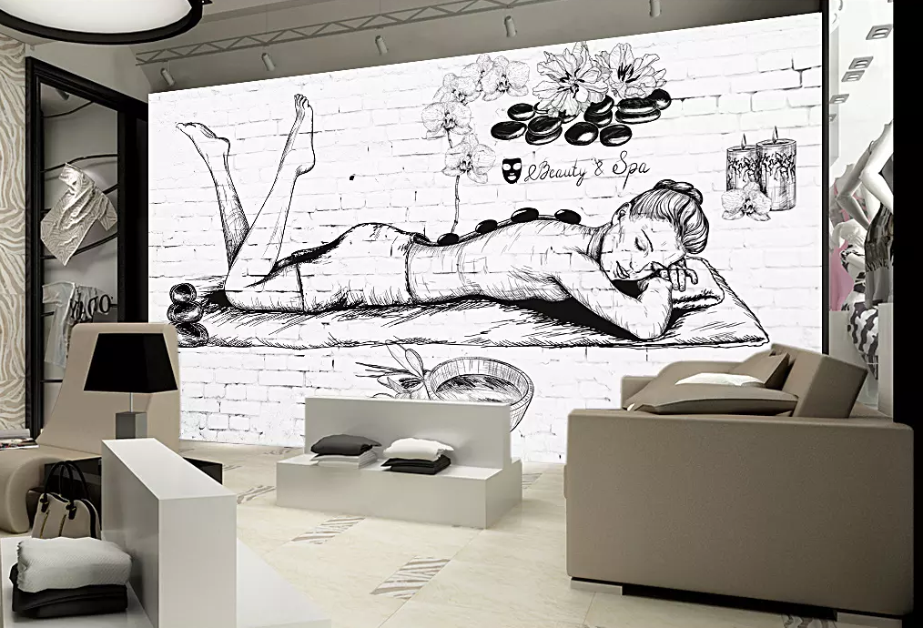 3D Graffiti Woman Lunch Break 131 Wallpaper AJ Wallpaper 2