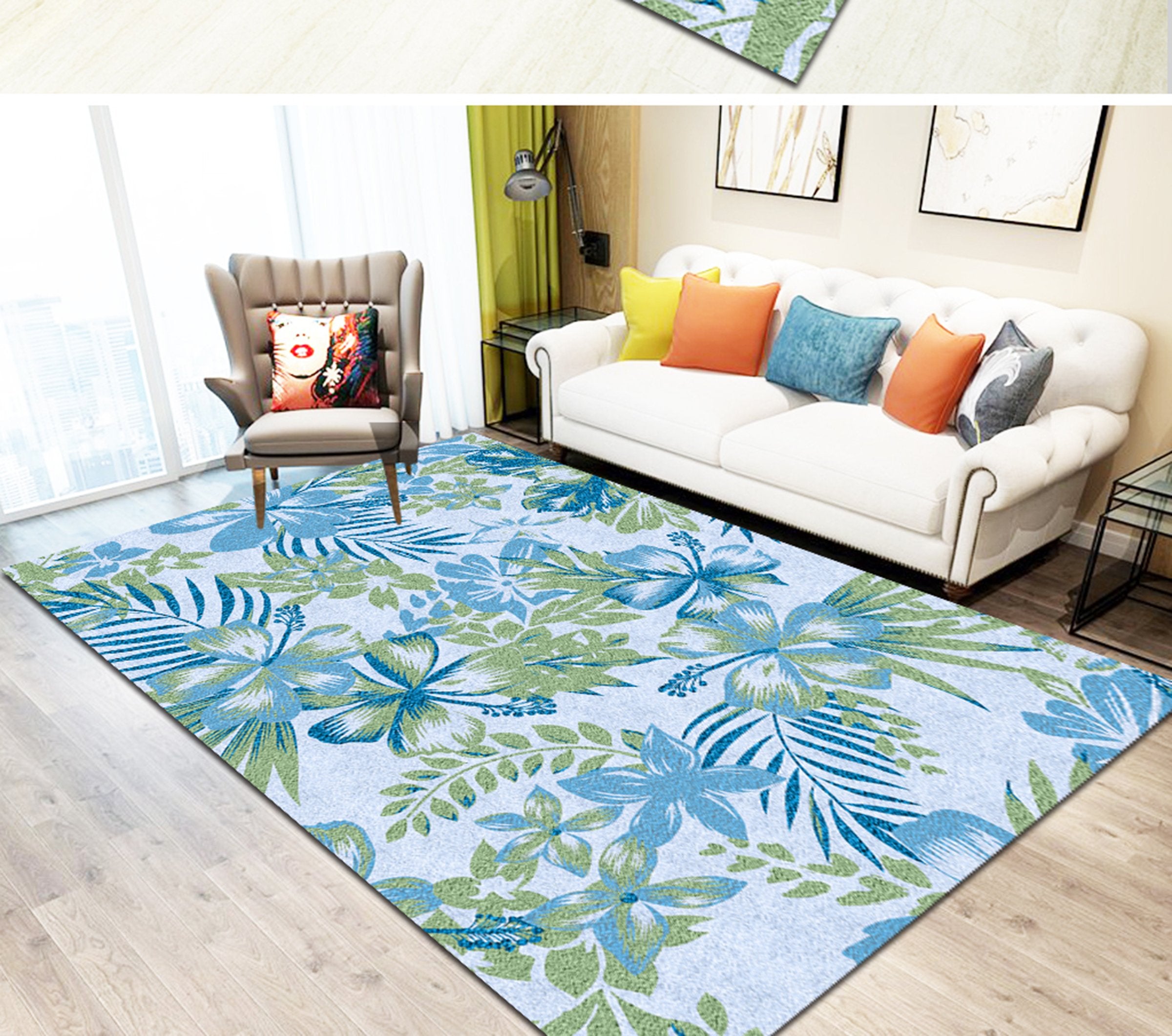 3D Color Pattern WG566 Non Slip Rug Mat Mat AJ Creativity Home