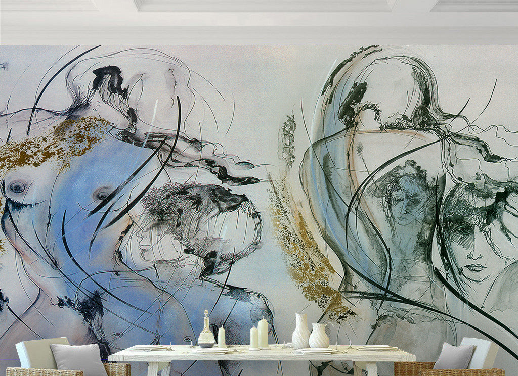 3D Ink Painting WG174 Wall Murals