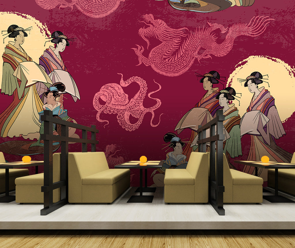 3D Embroidered WG384 Wall Murals