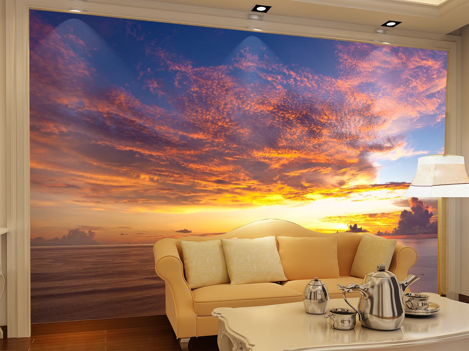 Rosy Clouds Sky Wallpaper AJ Wallpaper