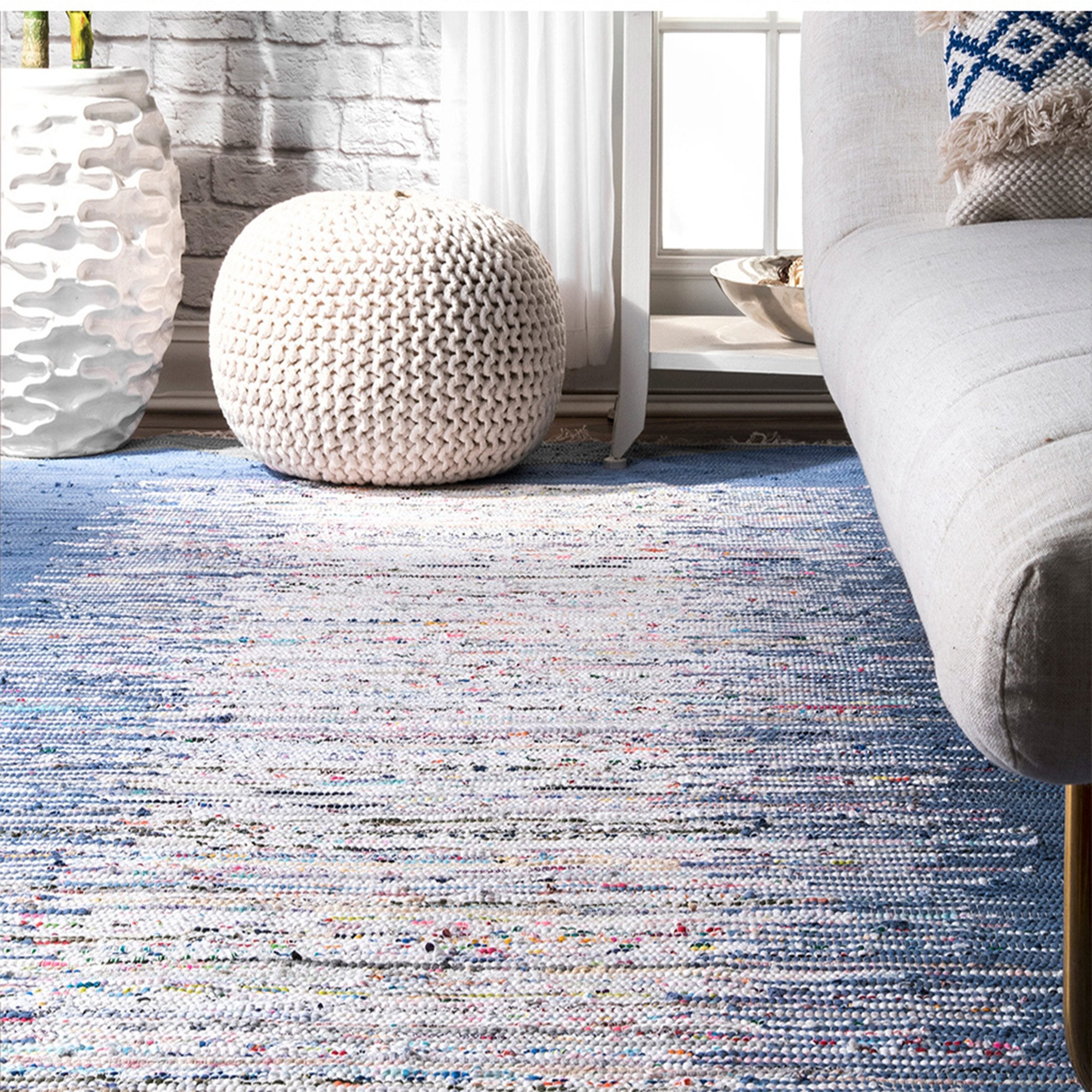 3D Blue Vertical WG138 Non Slip Rug Mat Mat AJ Creativity Home