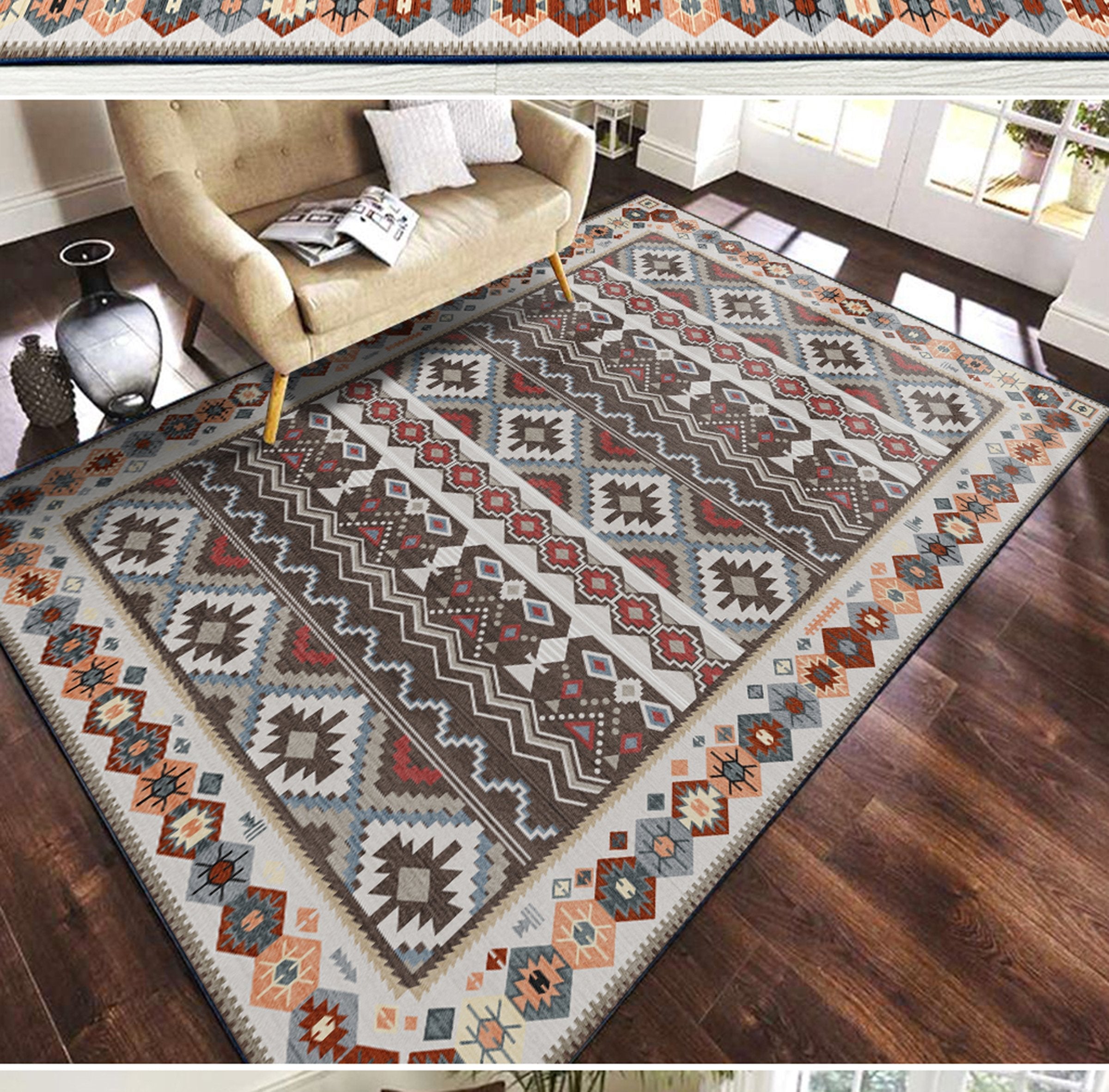 3D Color Pattern WG539 Non Slip Rug Mat Mat AJ Creativity Home