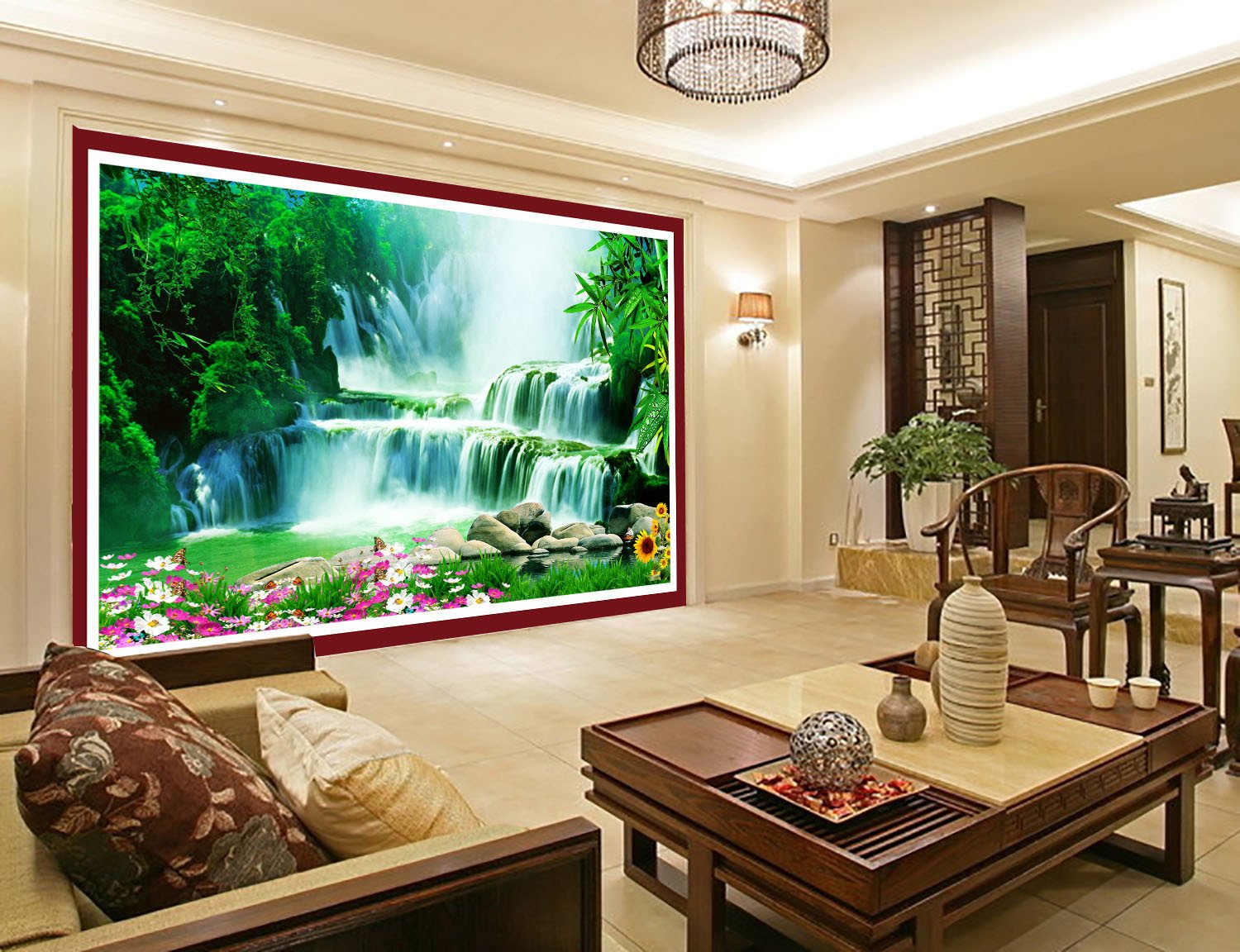 Waterfall Landscape Wallpaper AJ Wallpaper