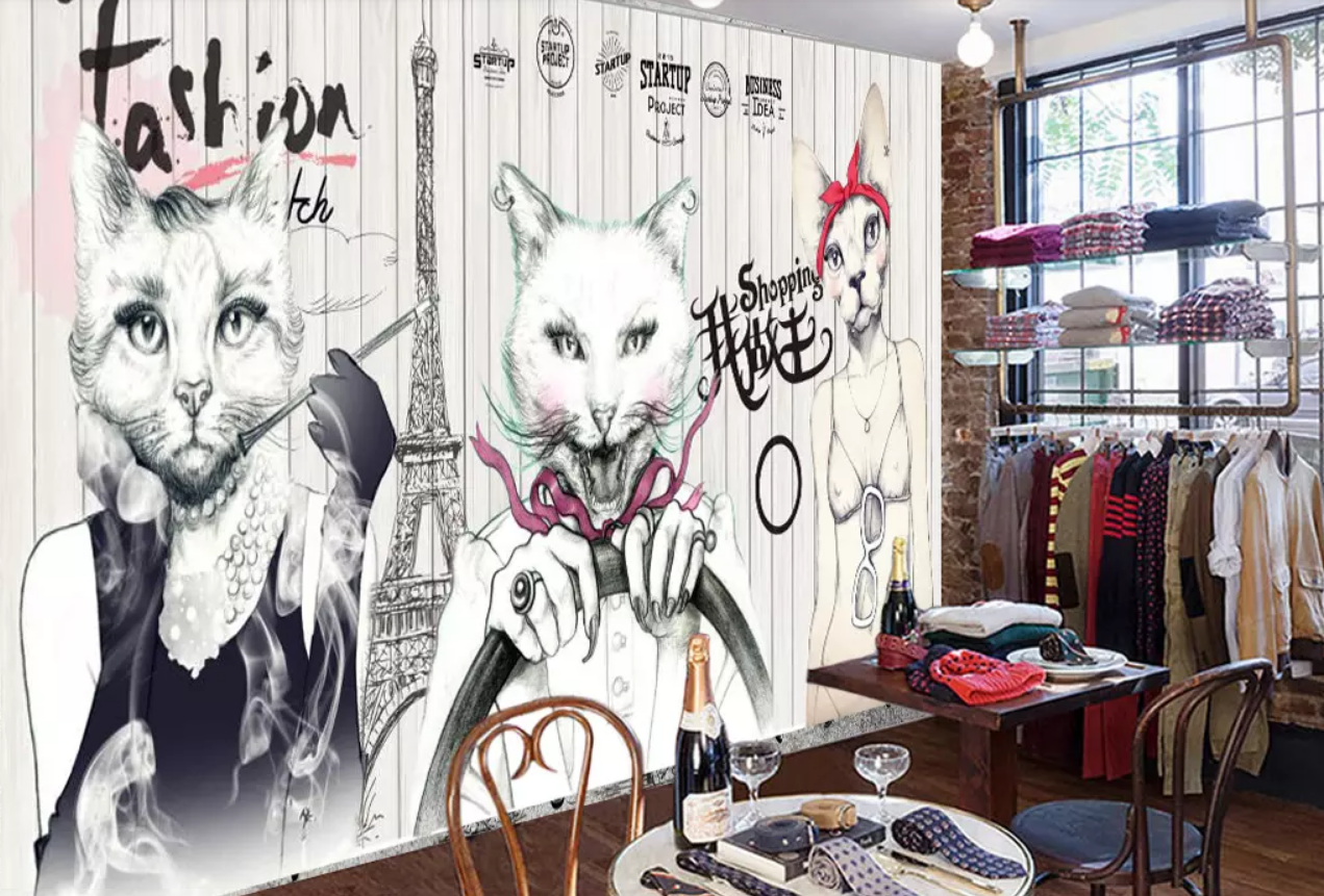 3D Elegant White Cat 351 Wallpaper AJ Wallpaper 2