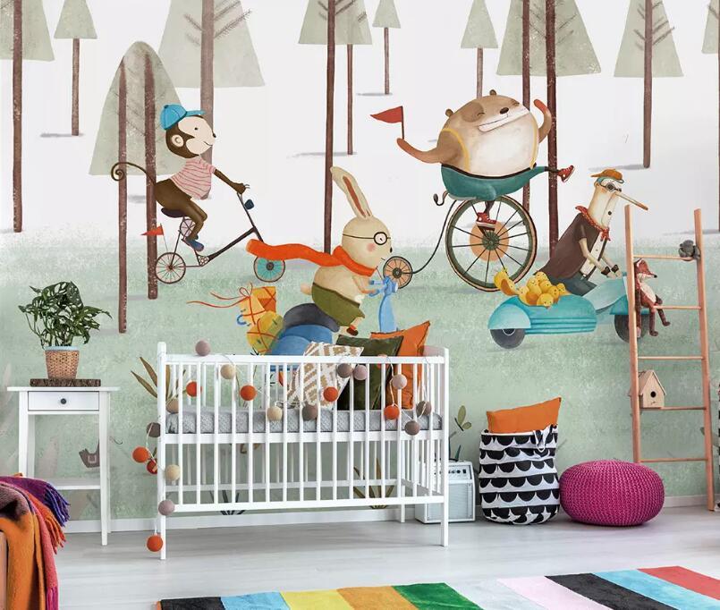 3D Animal Forest WG26 Wall Murals Wallpaper AJ Wallpaper 2