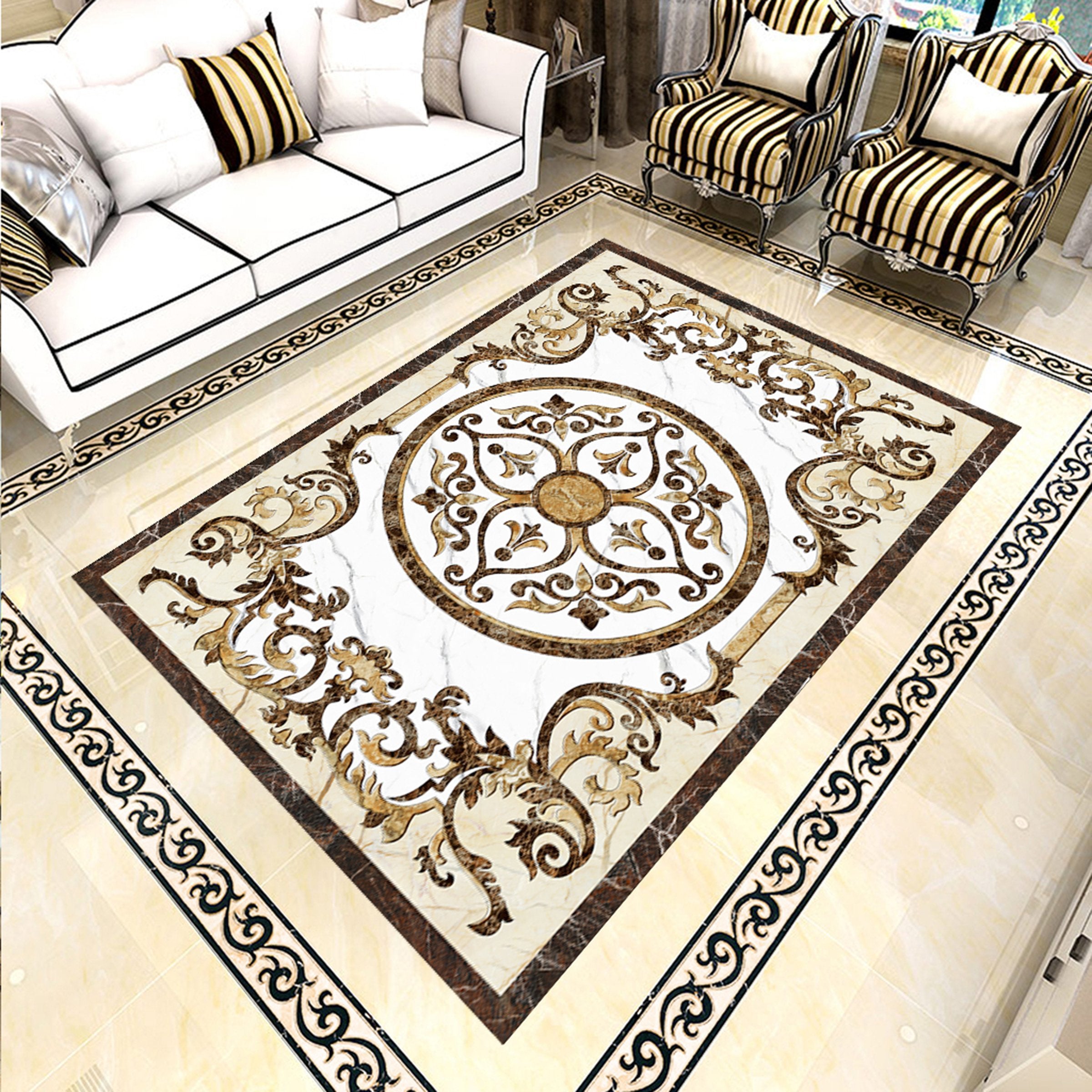 3D Rectangular Stripes WG588 Floor Mural Wallpaper AJ Wallpaper 2
