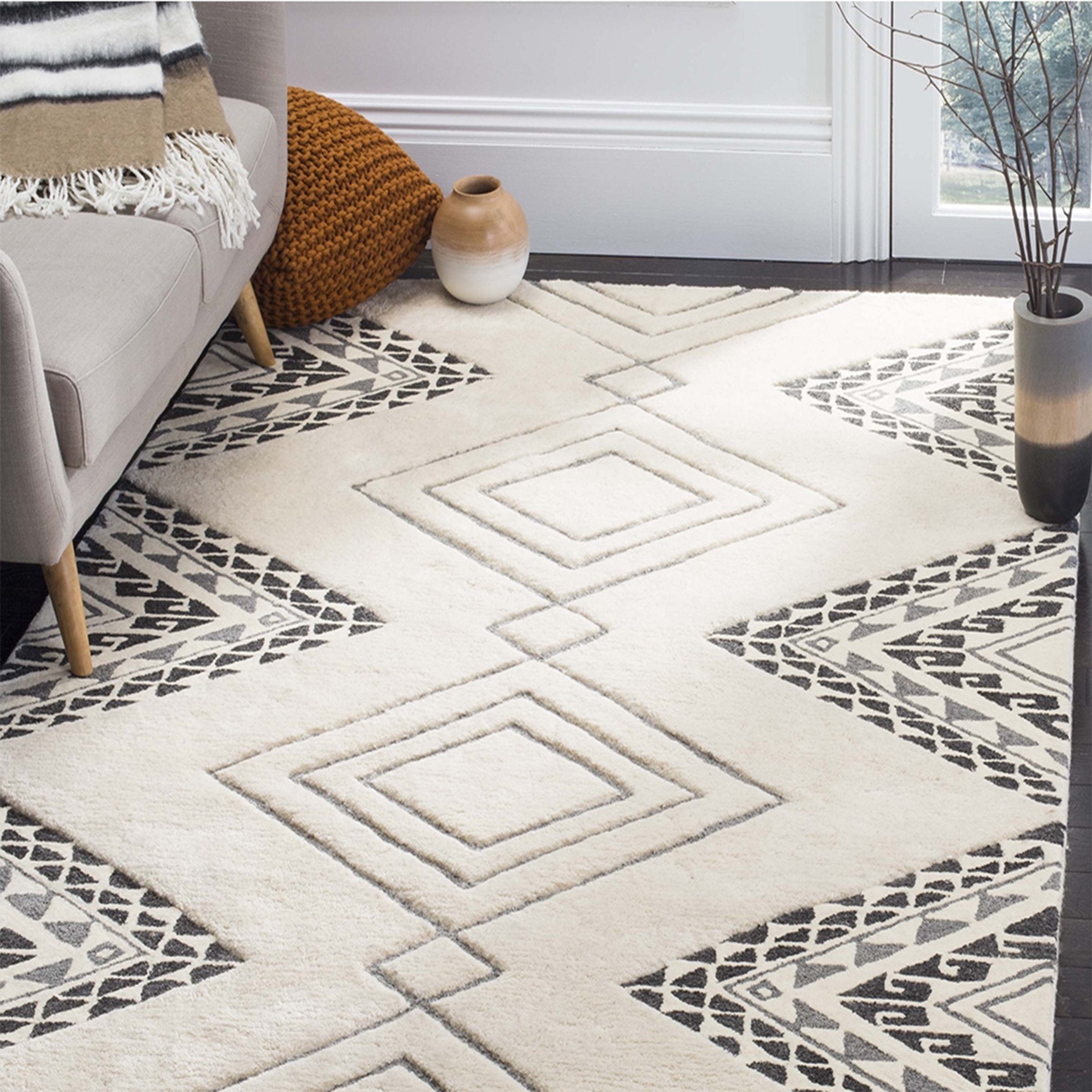 3D Black Diamond WG121 Non Slip Rug Mat Mat AJ Creativity Home