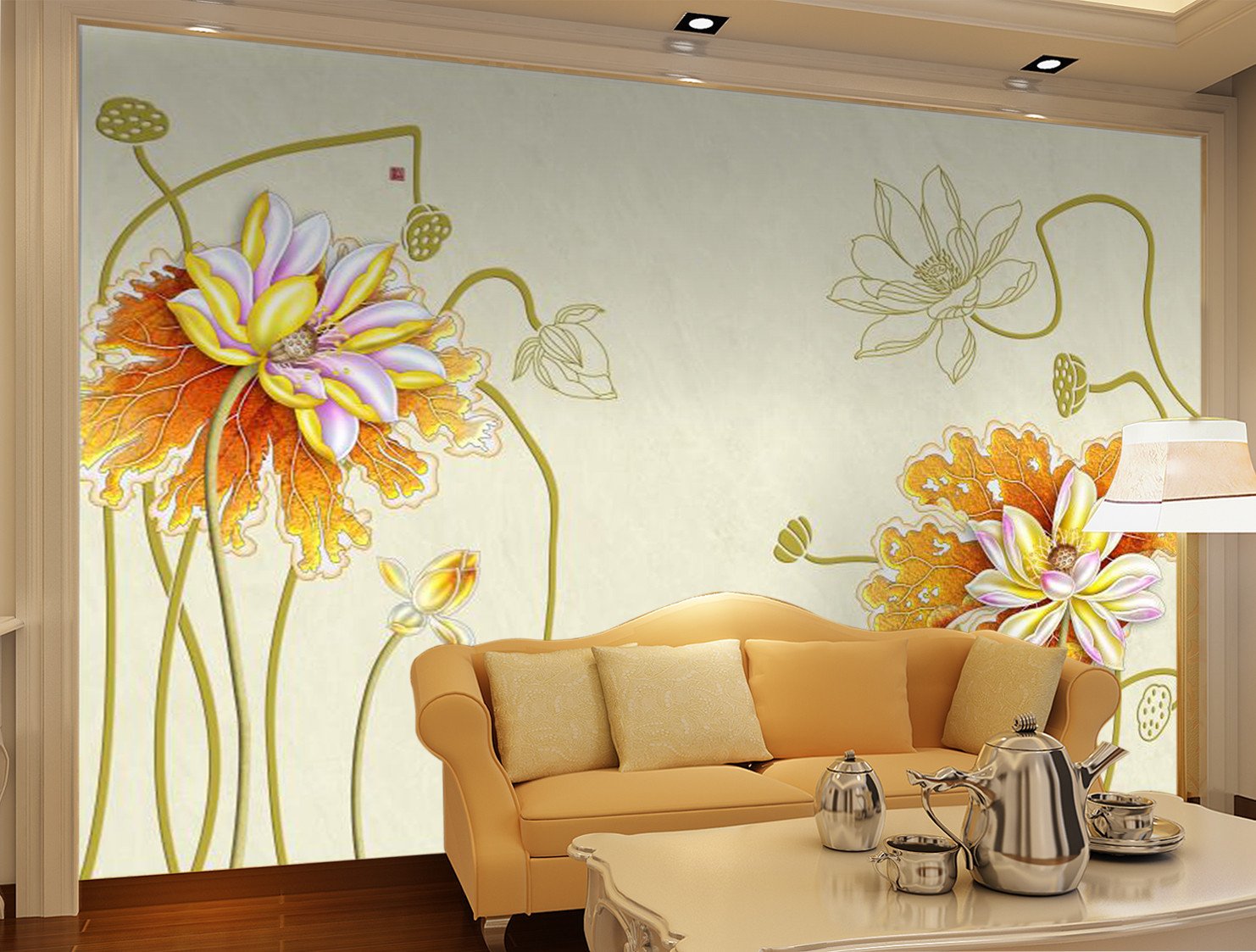 Elegant Lotus 456 Wallpaper AJ Wallpaper 1