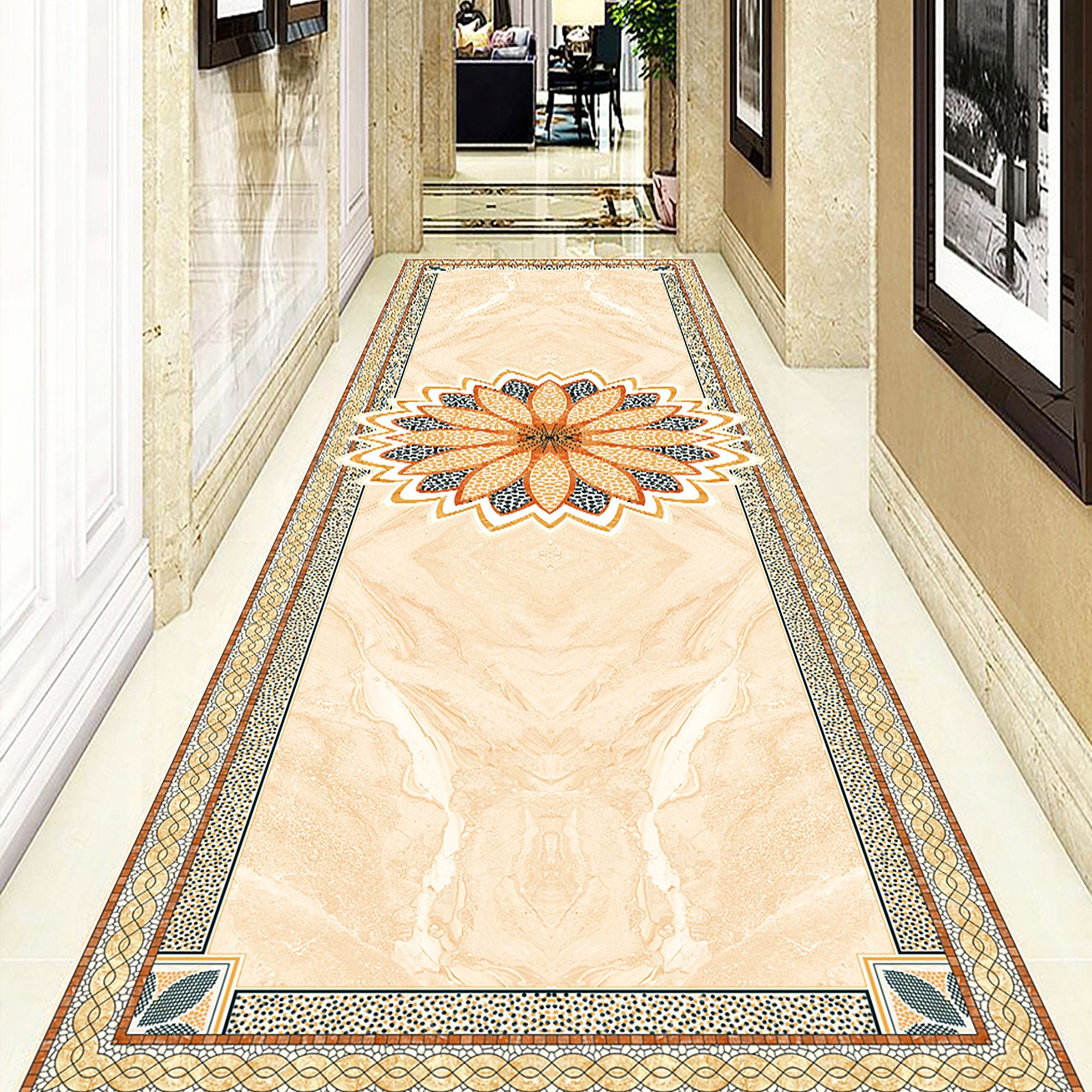 3D Color Pattern WG126 Floor Mural Wallpaper AJ Wallpaper 2