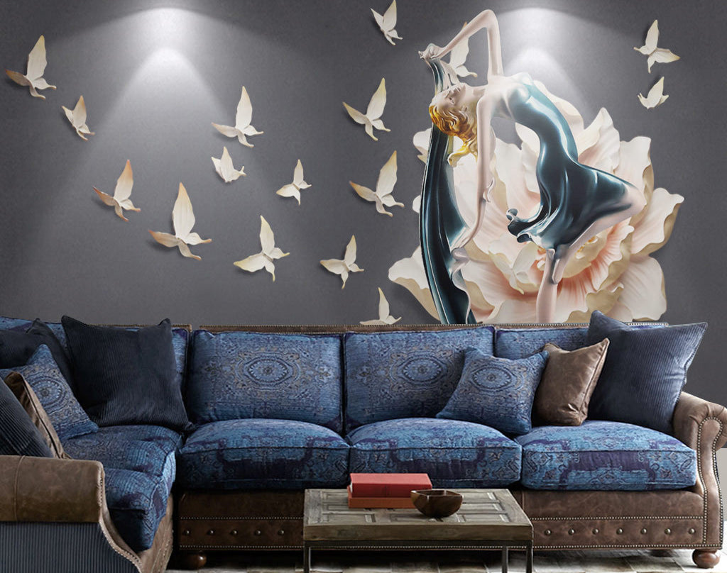 3D Art Butterfly WG022 Wall Murals