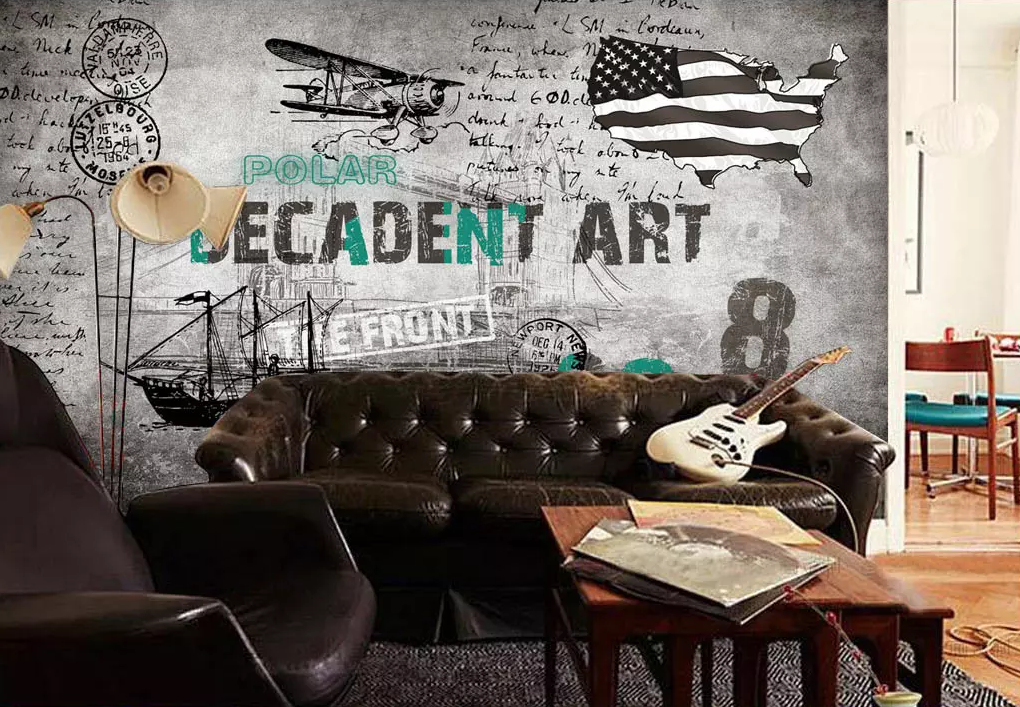 3D Graffiti Boat National Flag 253 Wallpaper AJ Wallpaper 2