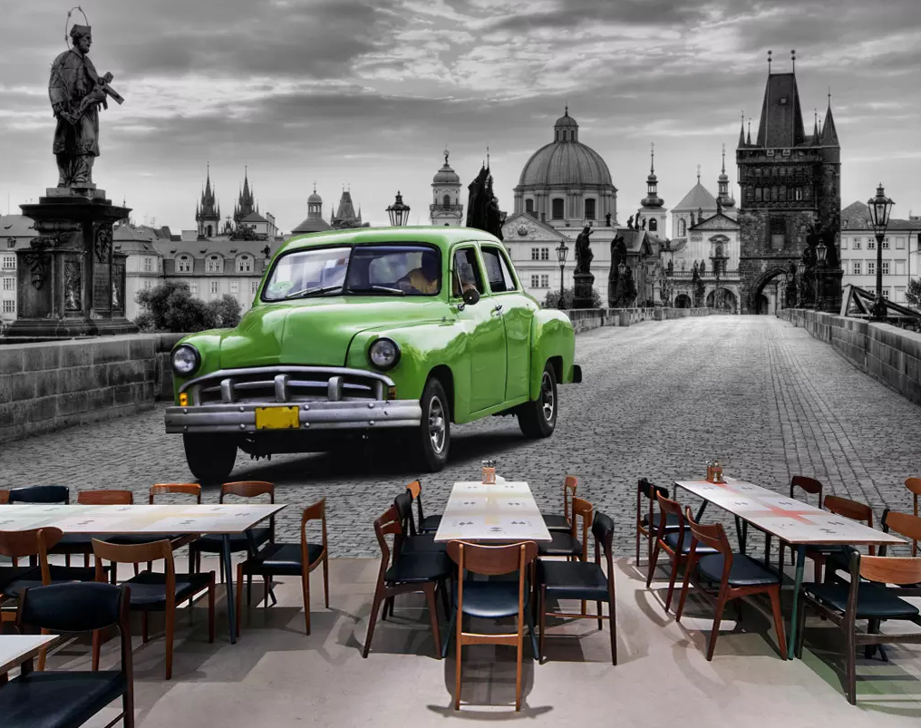 3D Bridge Luxury Car 241 Wallpaper AJ Wallpaper 2